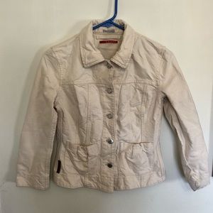 Prada Cream Denim Jacket